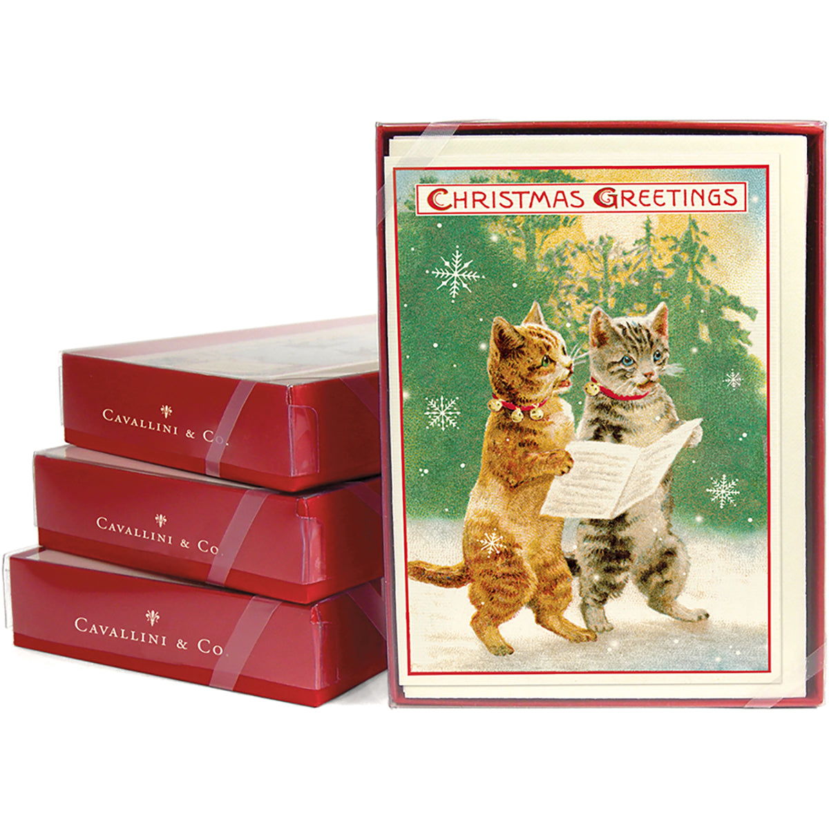 Christmas Cats Boxed Notecards