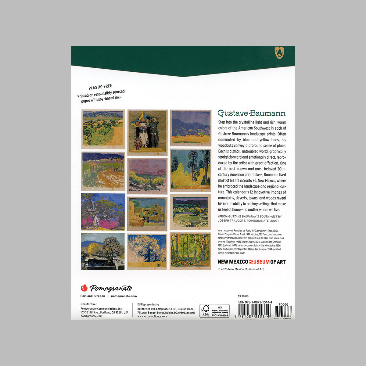 2027 Gustave Baumann MINI Calendar