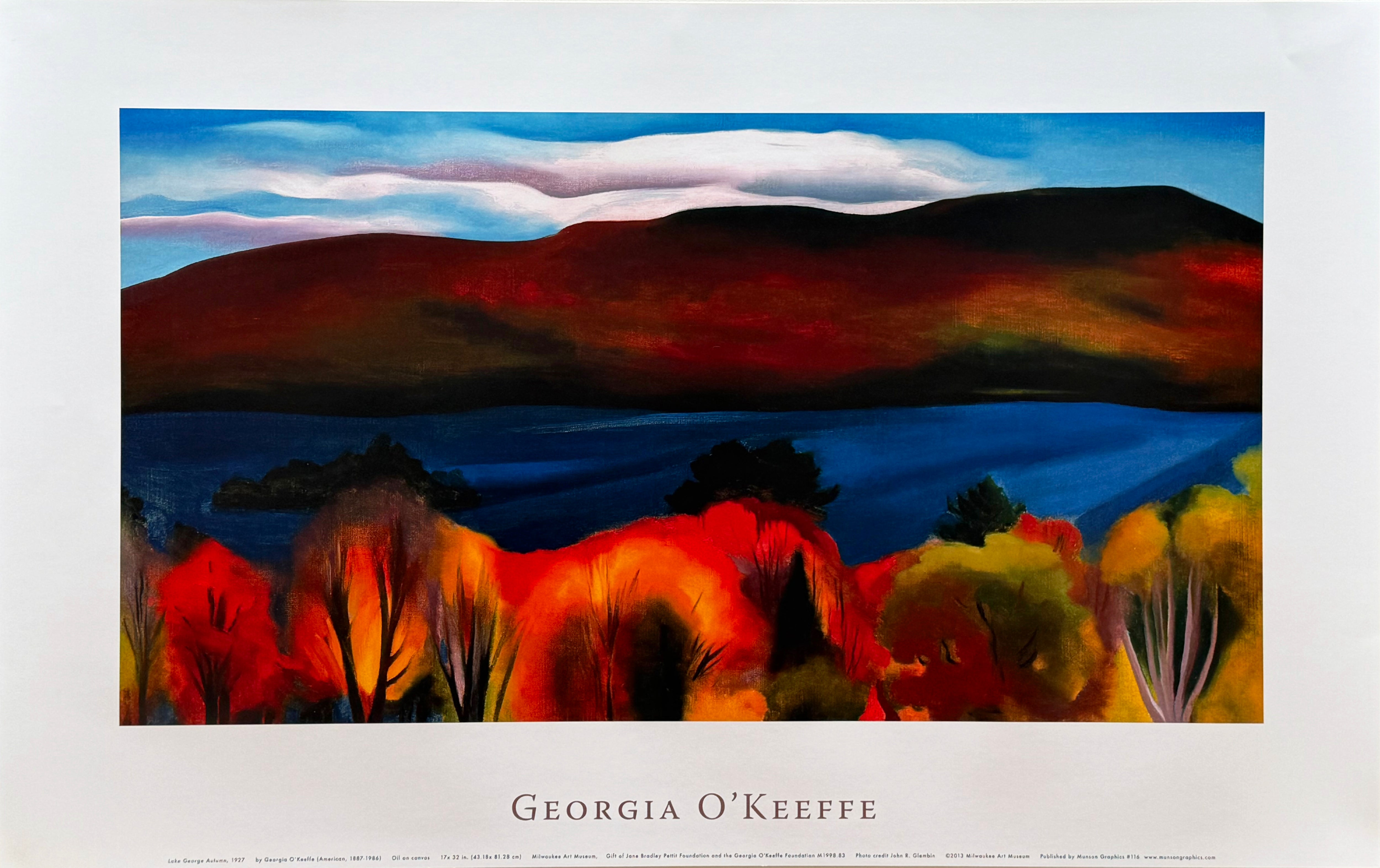 Georgia O'Keeffe Lake George Autumn Poster - Museum of New Mexico