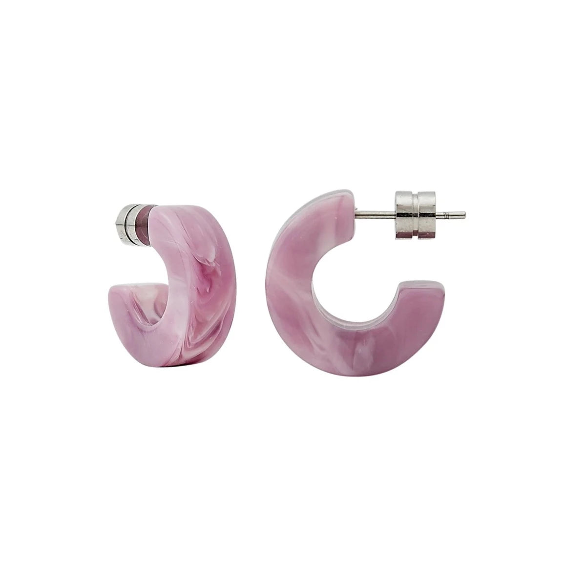 Muse Hoops in Orchid