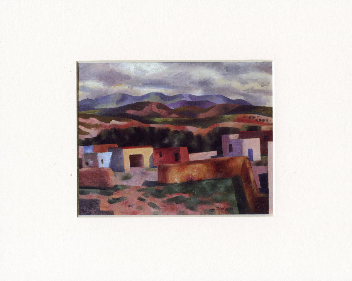 Andrew Dasburg My Gate on the Camino Matted Print