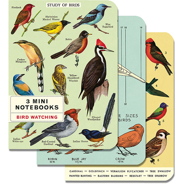 Bird Notebook Packs Bird Watching 3 Mini Notebook Set - Museum of New Mexico Foundation Shops