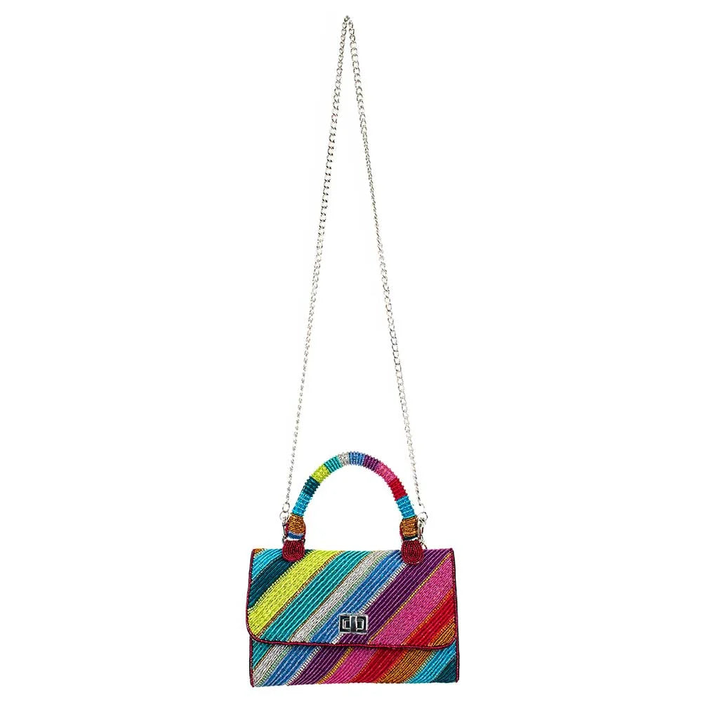 Out of Line Beaded Handbag