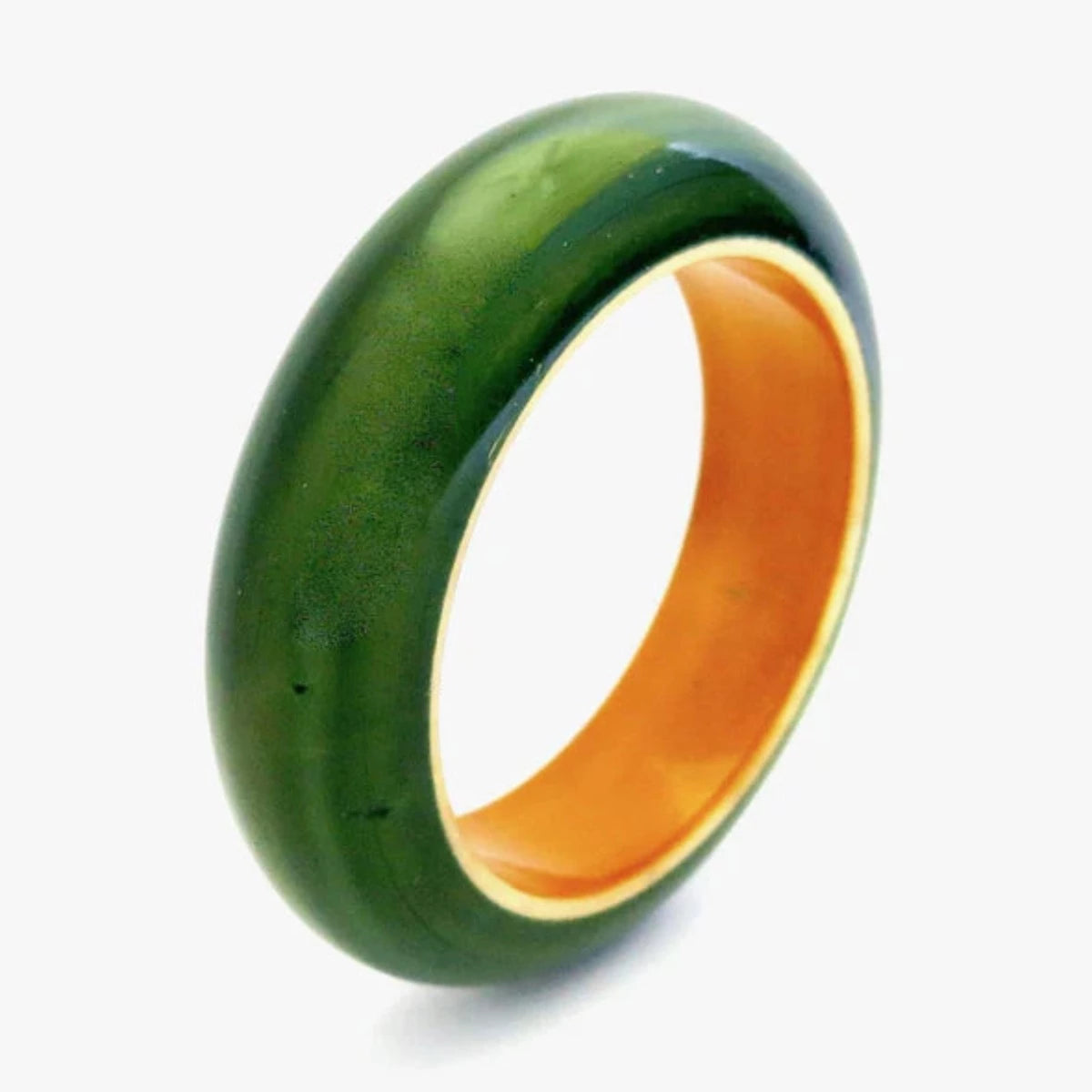 Retro Love Bracelet in Green &amp; Orange