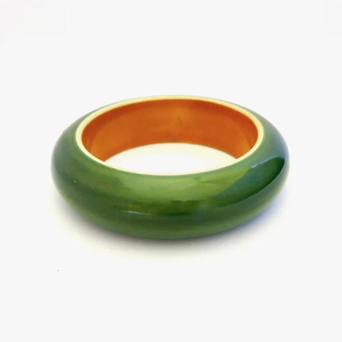 Retro Love Bracelet in Green &amp; Orange
