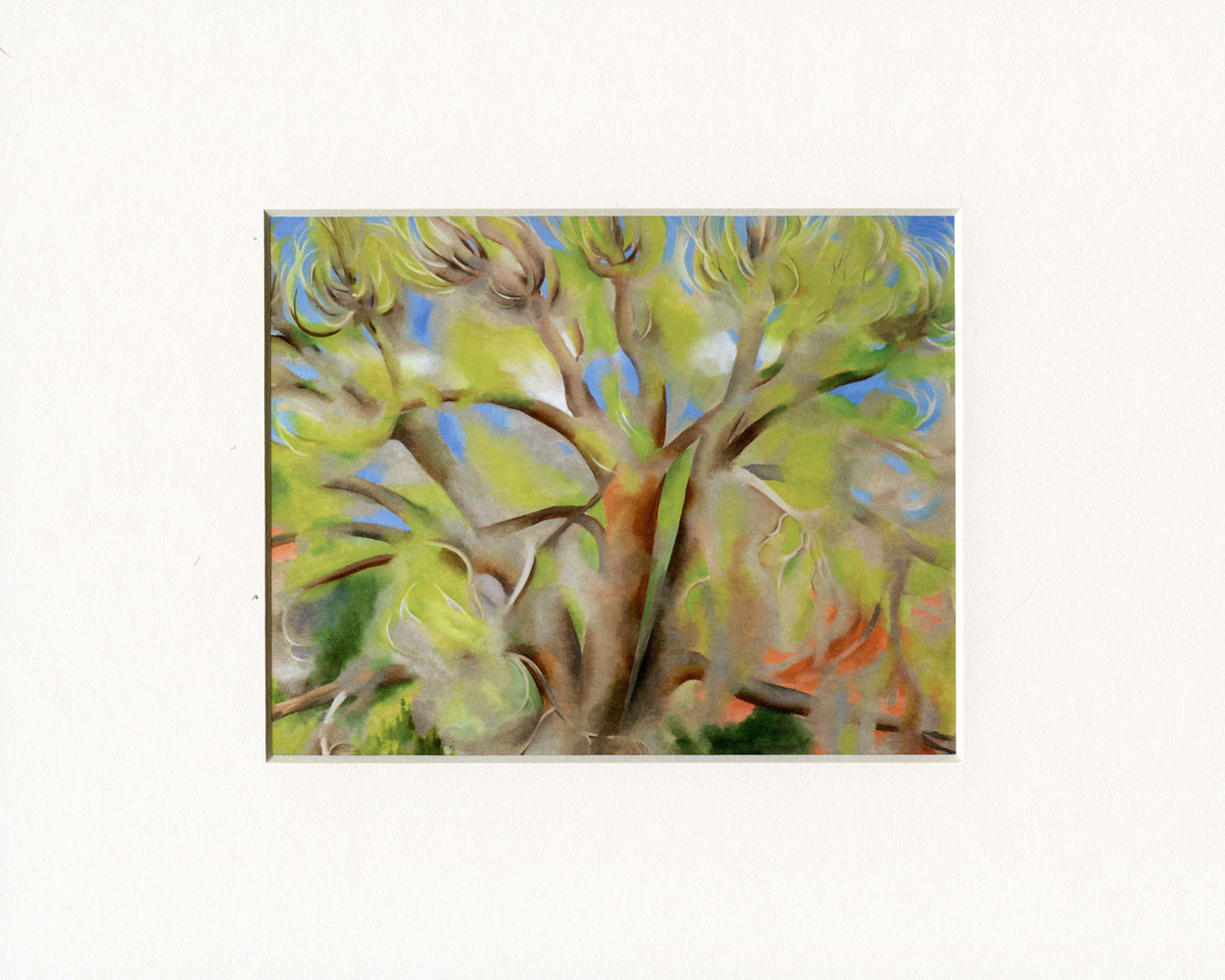 Georgia O&#39;Keeffe Spring Tree No. 1 Matted Print