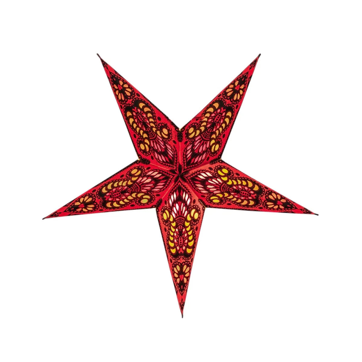 Medium Red Paper Star Lantern