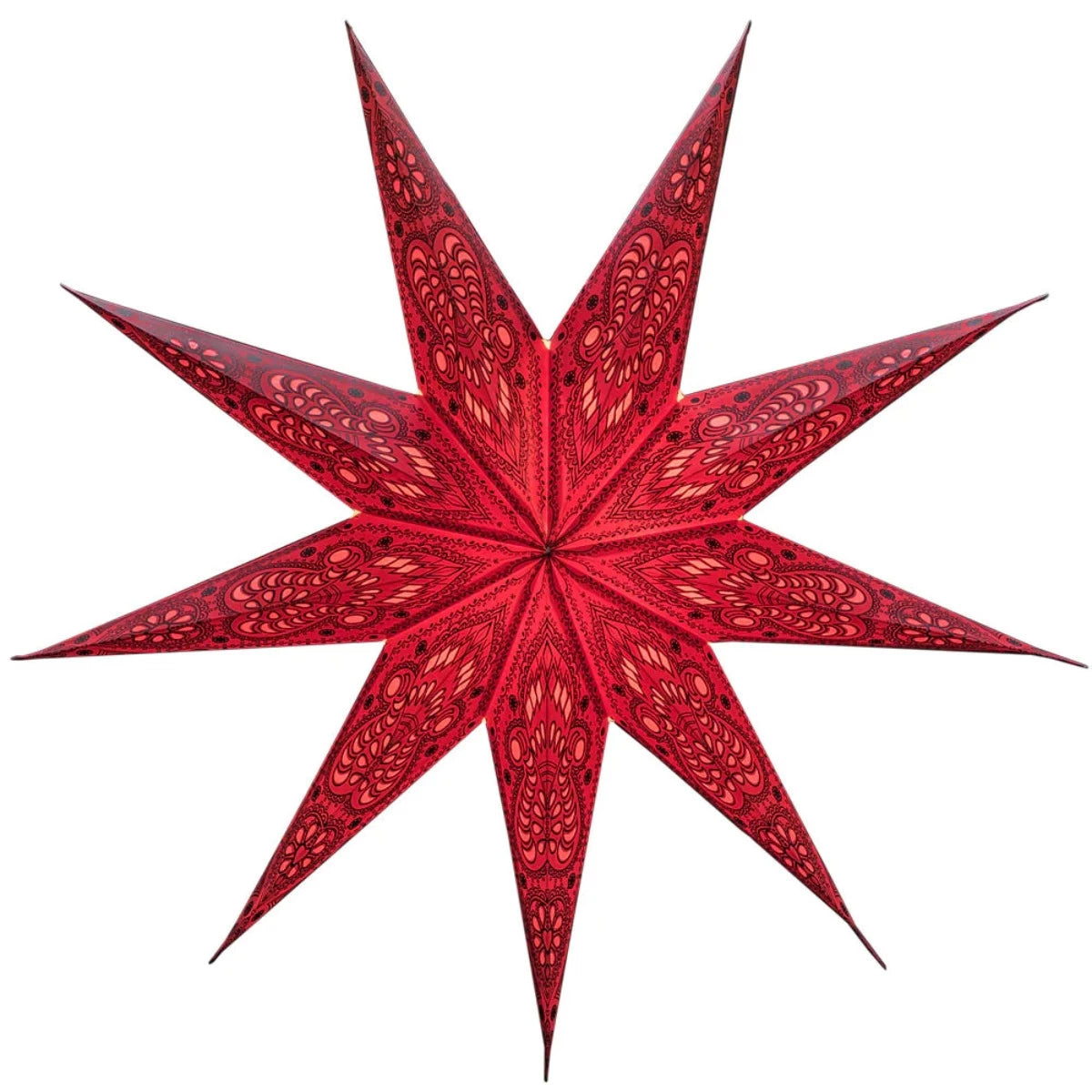 Large Red Paper Star Lantern
