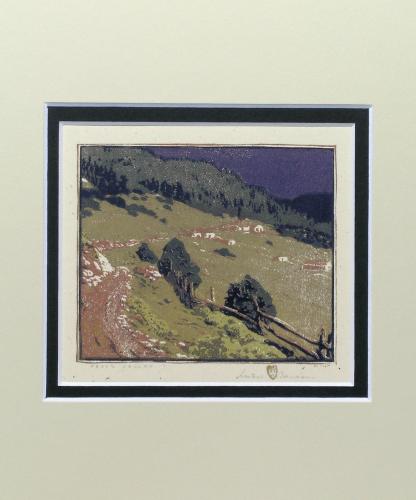 Gustave Baumann Pecos Valley Matted Print