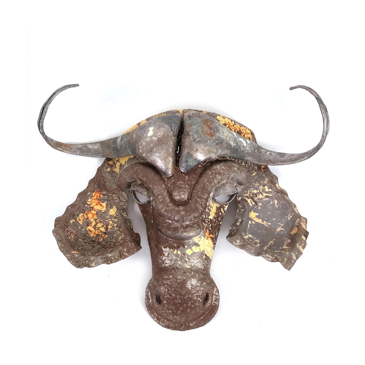 Buffalo Recycled Metal Wall Mask