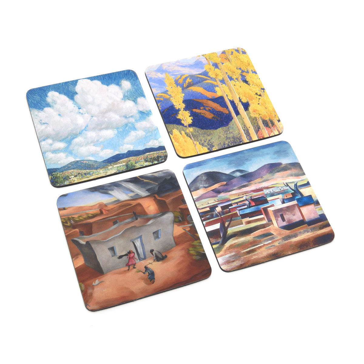 New Mexico Landscapes Four Coasters Set