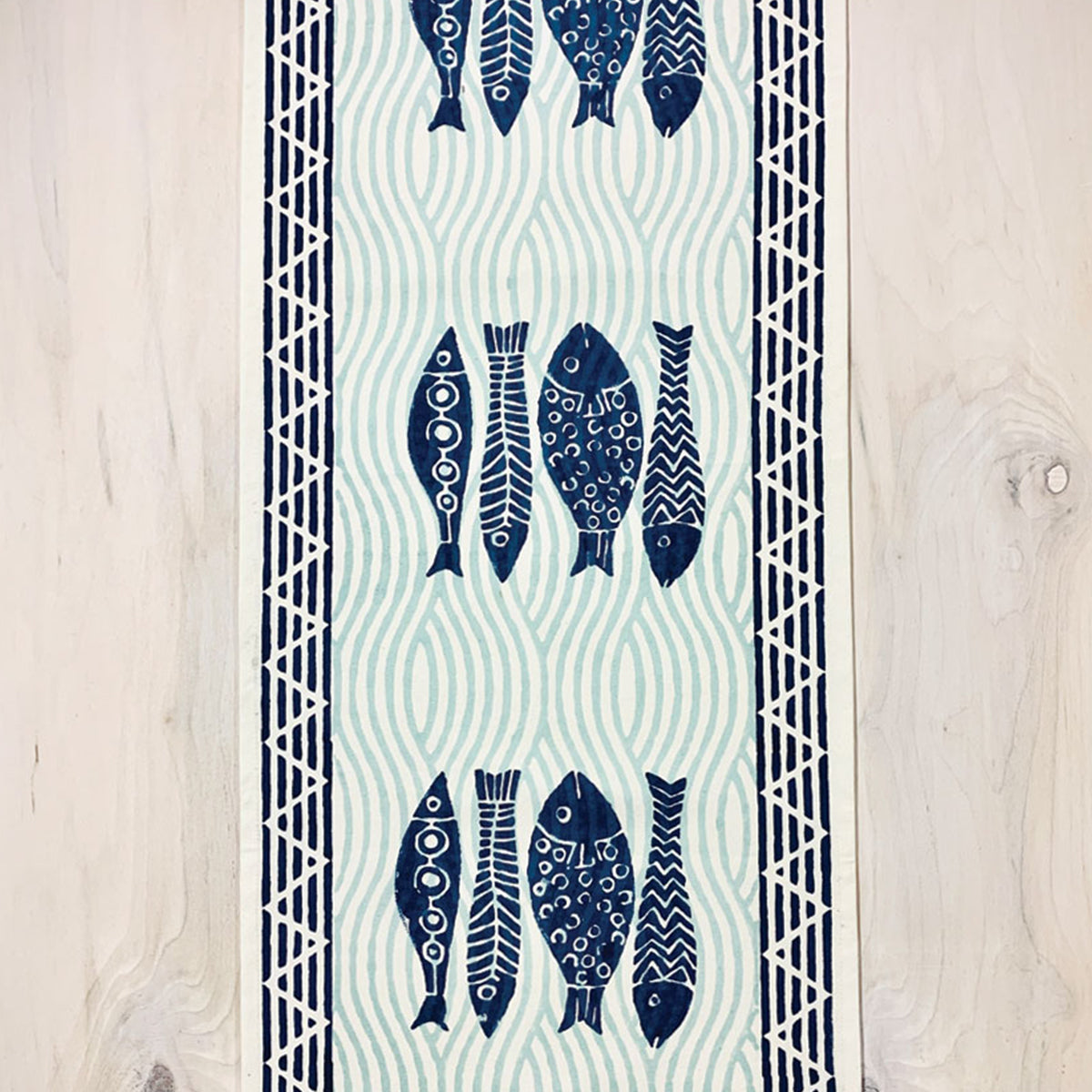 Fish Table Runner - Museum of New Mexico Foundation Shops