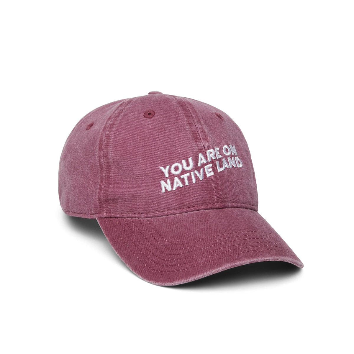 &quot;You Are On Native Land&quot; Maroon Cap