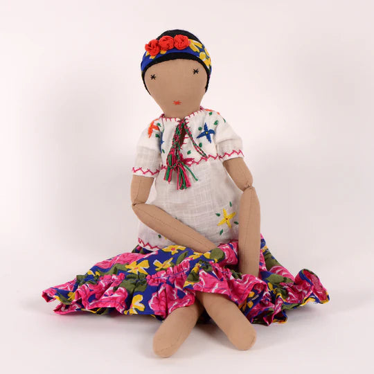 Frida Doll with Pink Skirt