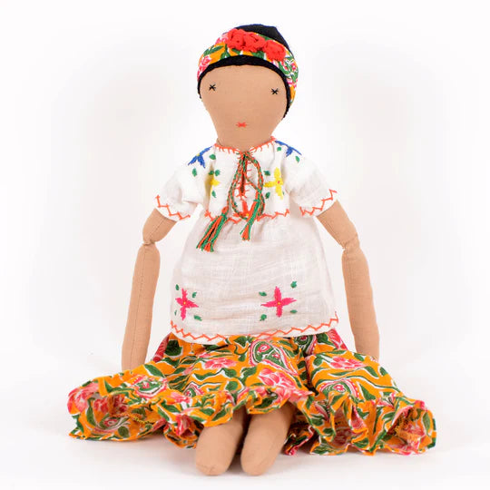 Frida Doll with Yellow Skirt