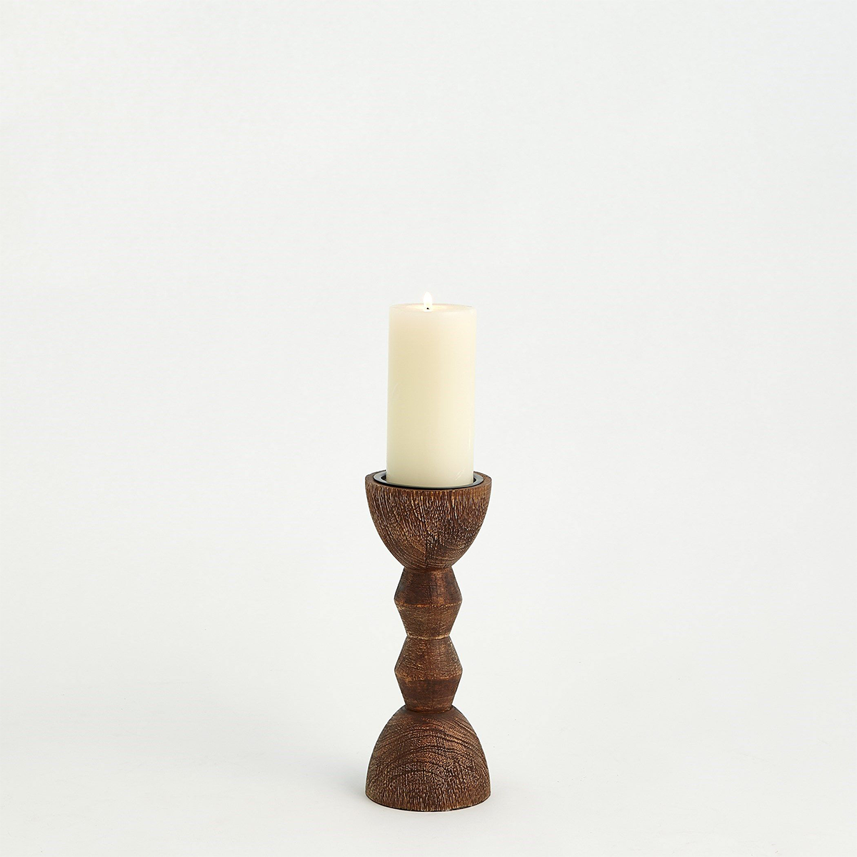 Small Brown Mara Candle Holder