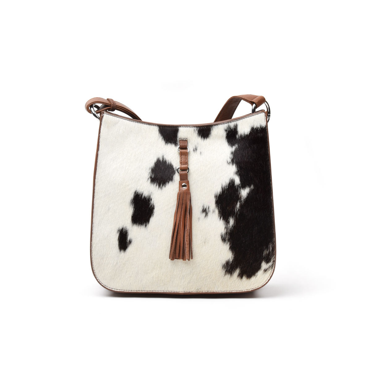 Calf Hair Feed Bag with Tassel