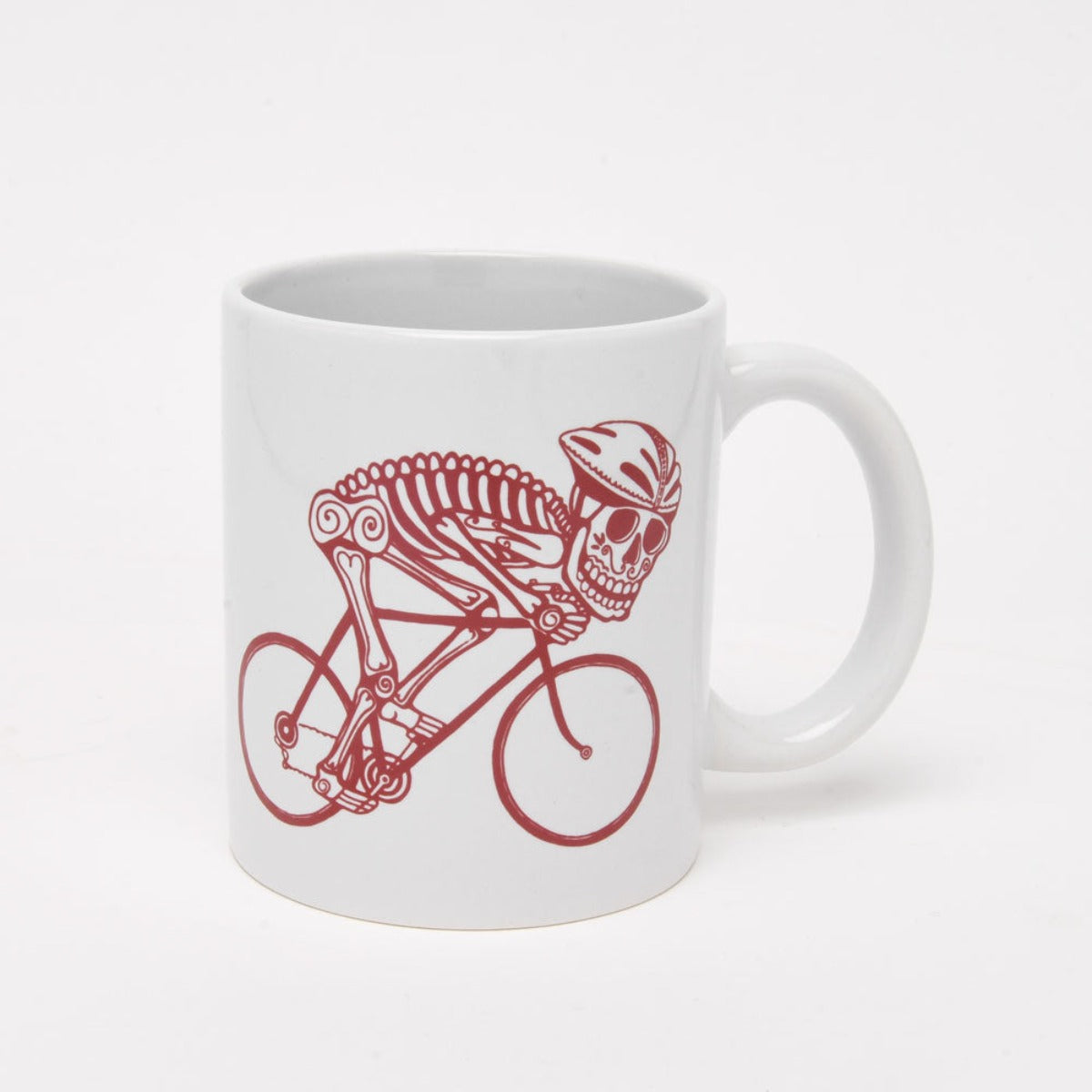 Bike Skeleton Day of the Dead Mug