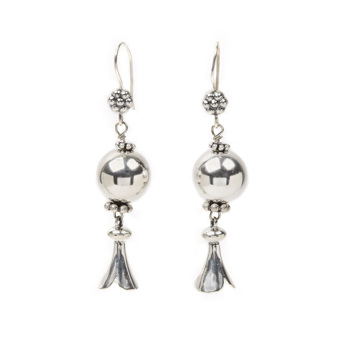 Jhane Myers Sterling Silver Squash Blossom Earrings