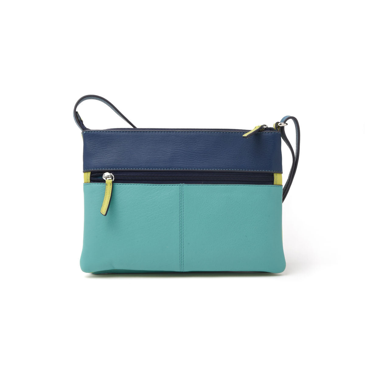 Double Zip Color Block Crossbody