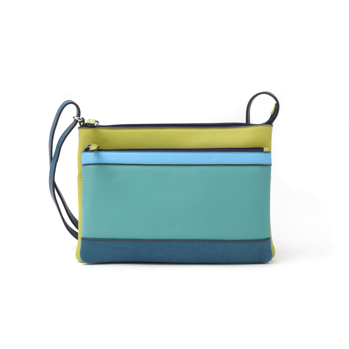 Double Zip Color Block Crossbody
