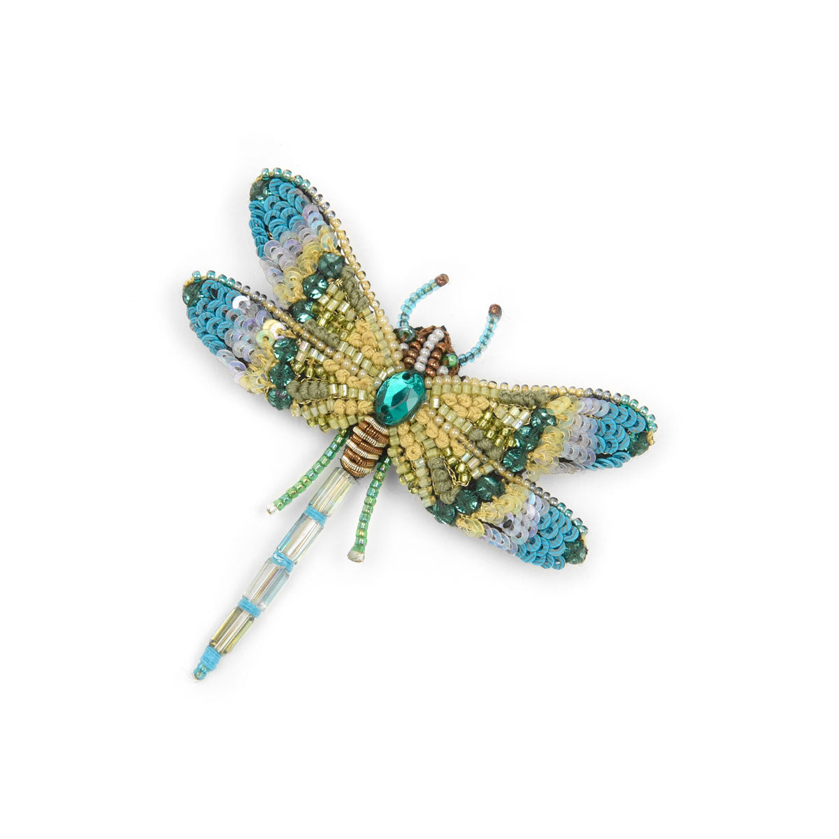 Aqua Dragonfly Pin
