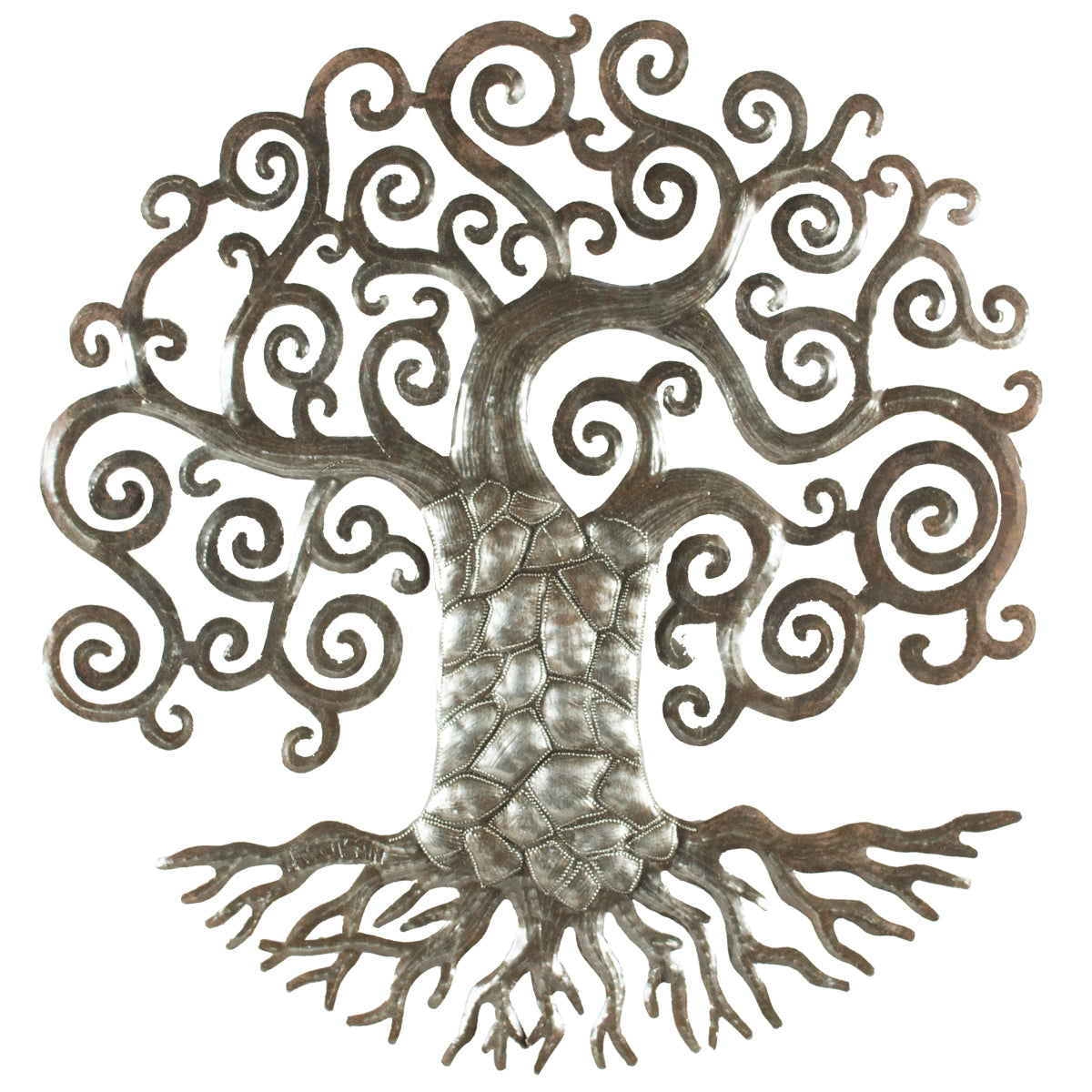 Fantasy Tree of Life Haitian Metal Sculpture